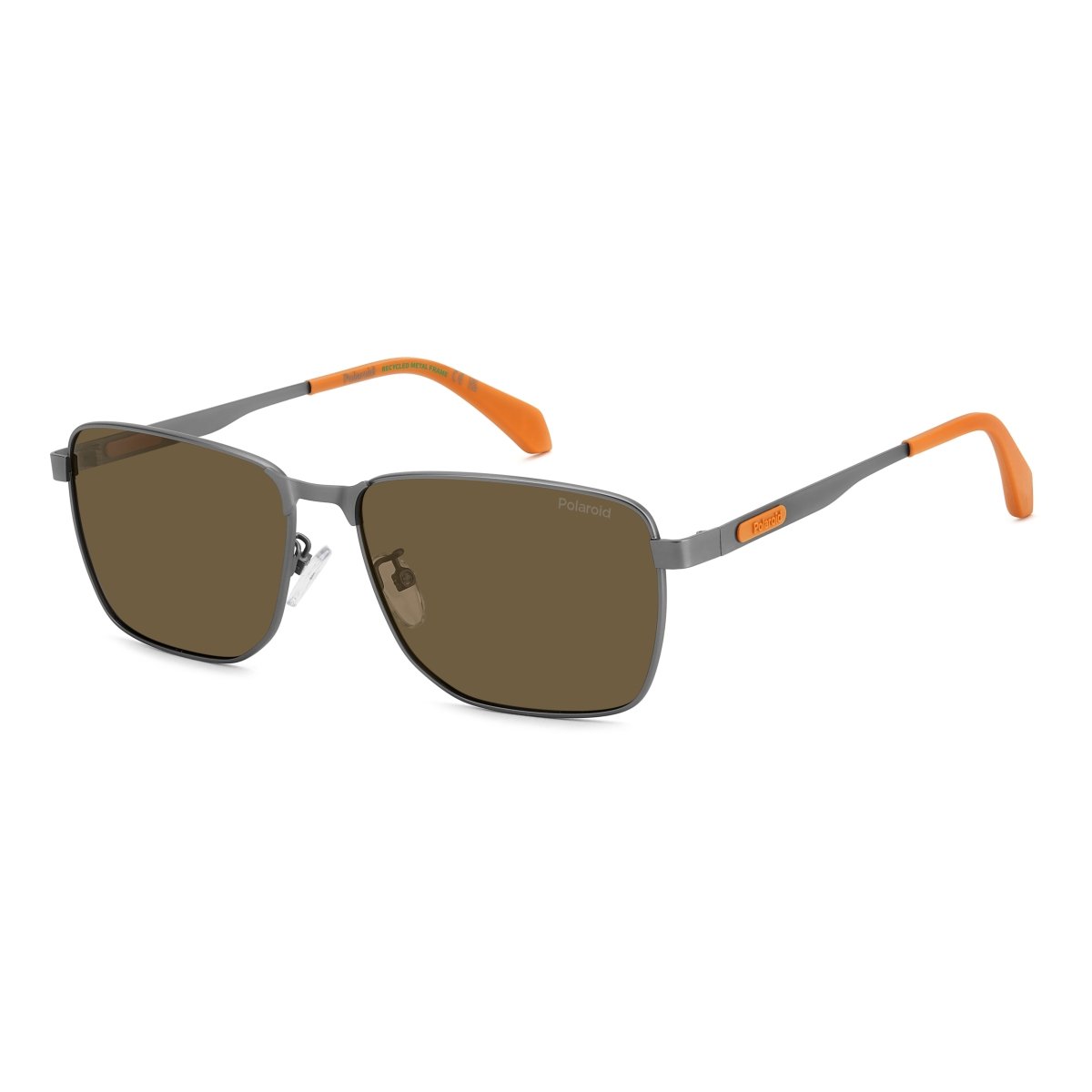 Oculos Solar Polaroid Pld2171/g/s/x 7zl 58 Grafite Fosco Lente Marrom Polarizada