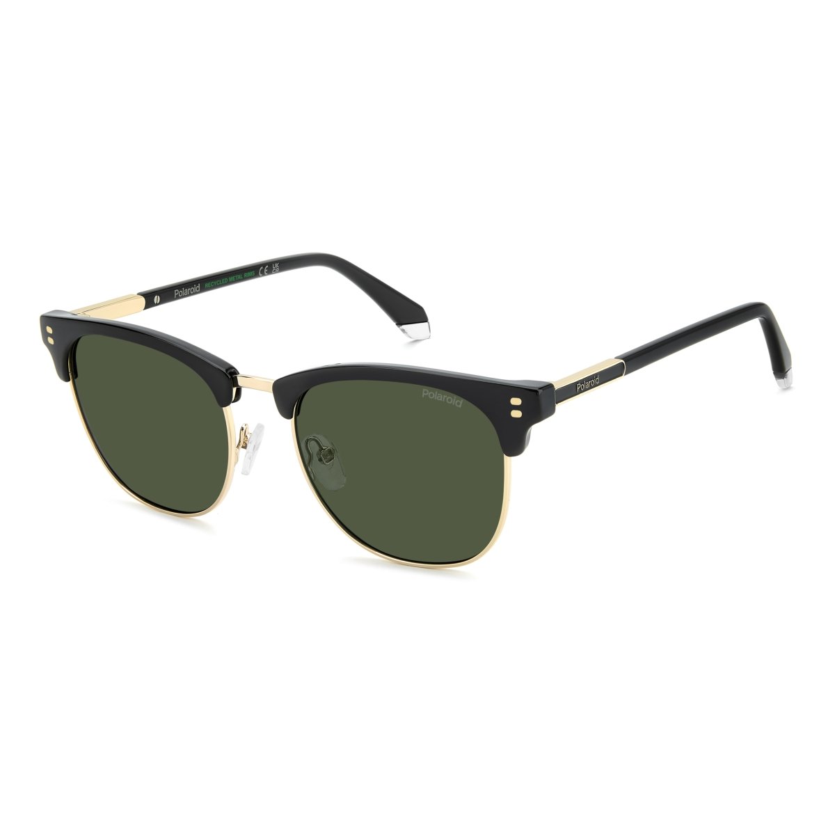 Oculos Solar Polaroid Pld4196/s/x 2m2 53 Dourado Brilho Lente Verde Polarizada