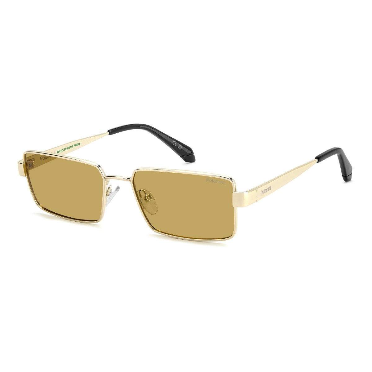 Oculos Solar Polaroid Pld6255/s/x Lpe 56 Dourado Brilho Lente Dourado Espelhada Polarizada