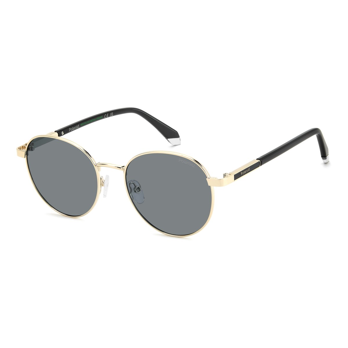 Oculos Solar Polaroid Pld4197/s/x J5g 53 Dourado Brilho Lente Cinza Polarizada