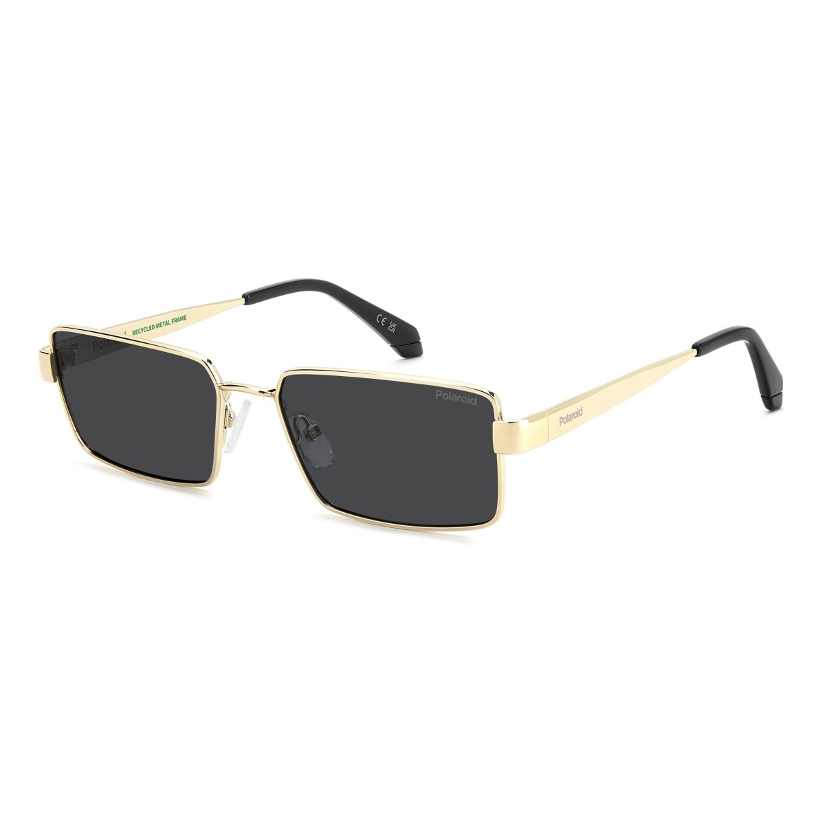 Oculos Solar Polaroid Pld6255/s/x 2f7 56 Dourado Brilho Lente Cinza Polarizada