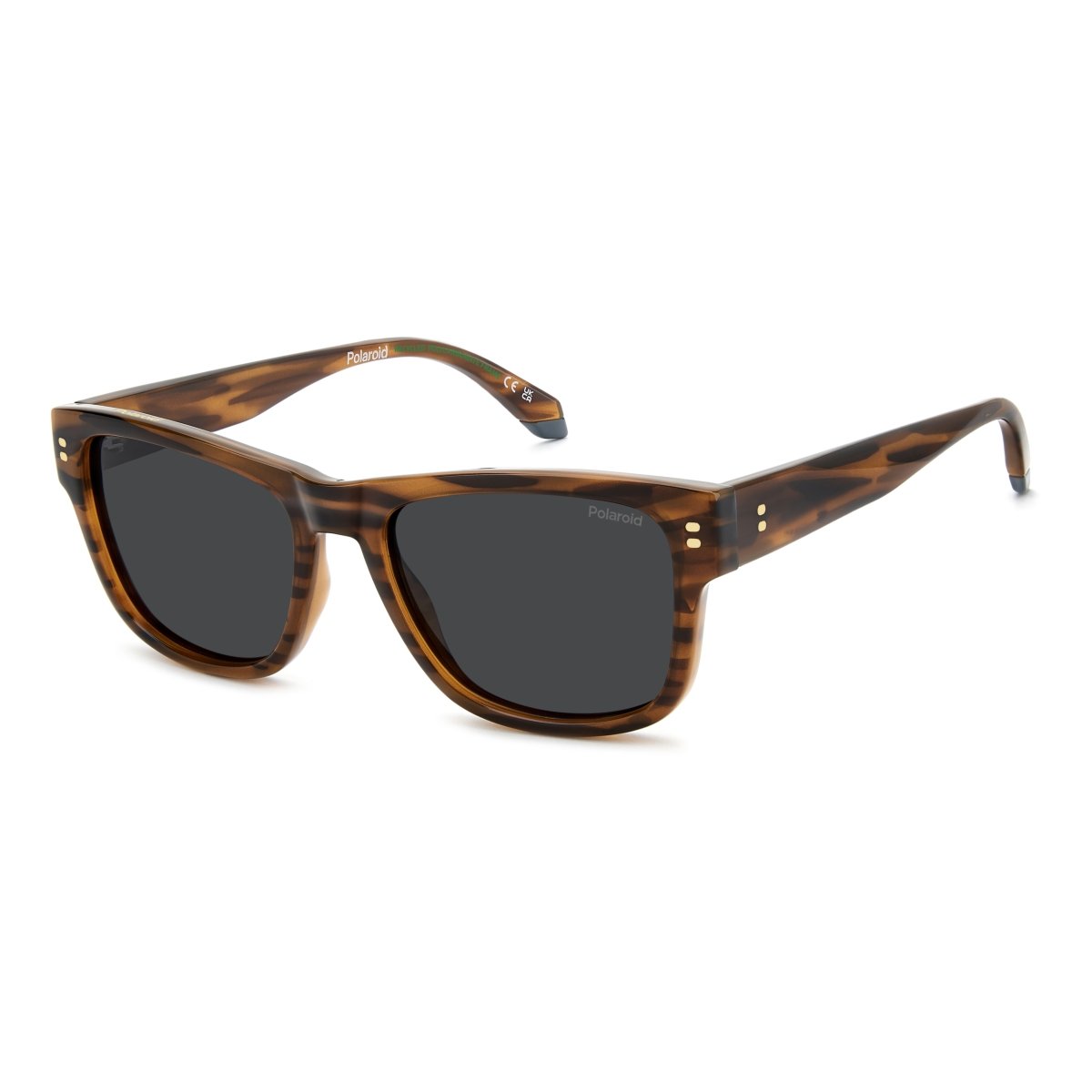 Oculos Solar Polaroid Pld6252/s/x L9g 55 Marrom Brilho Havana Lente Cinza Polarizada