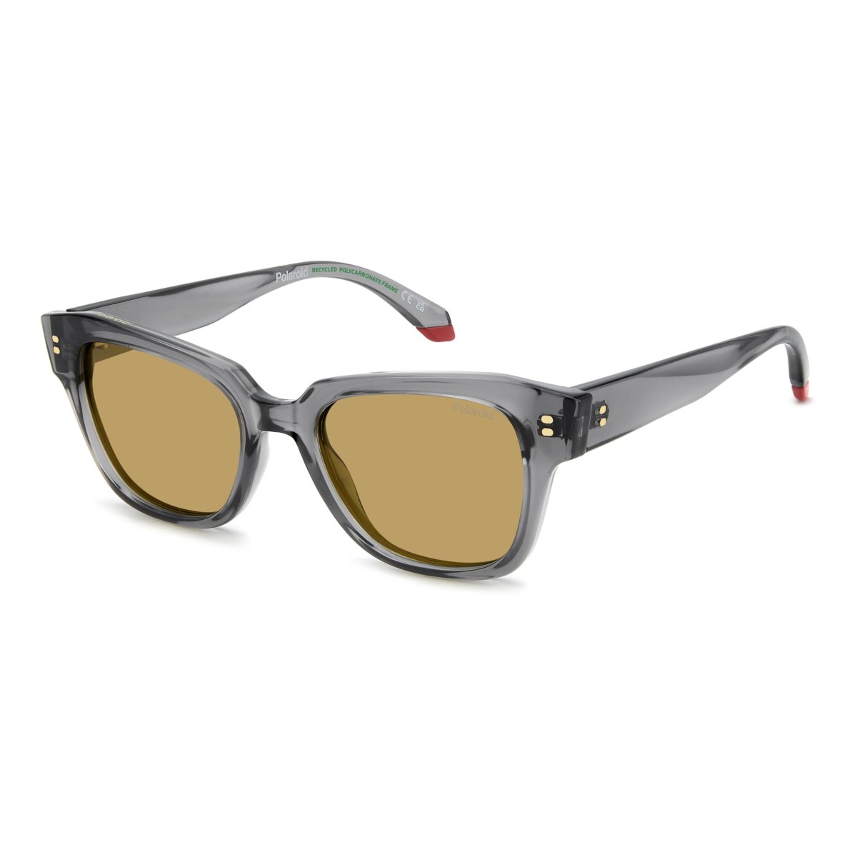 Oculos Solar Polaroid Pld6251/s/x Kb7 51 Cinza Translucido Lente Amarelo Polarizada