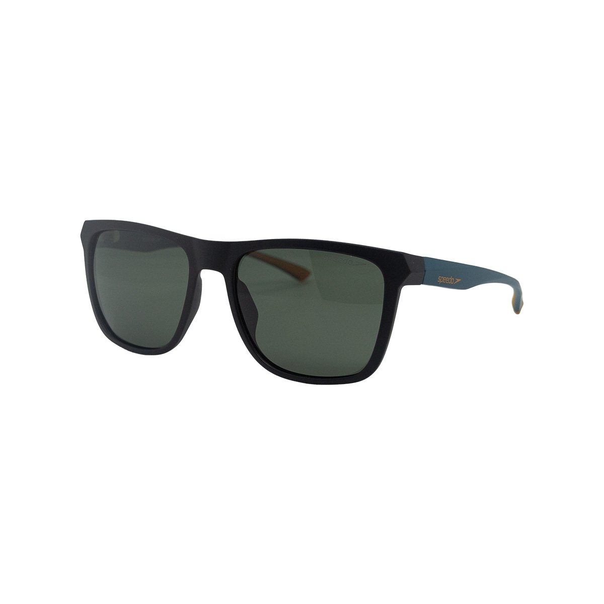 Oculos Solar Speedo Speeder 2 A12 Preto Fosco Lente Verde Polarizada