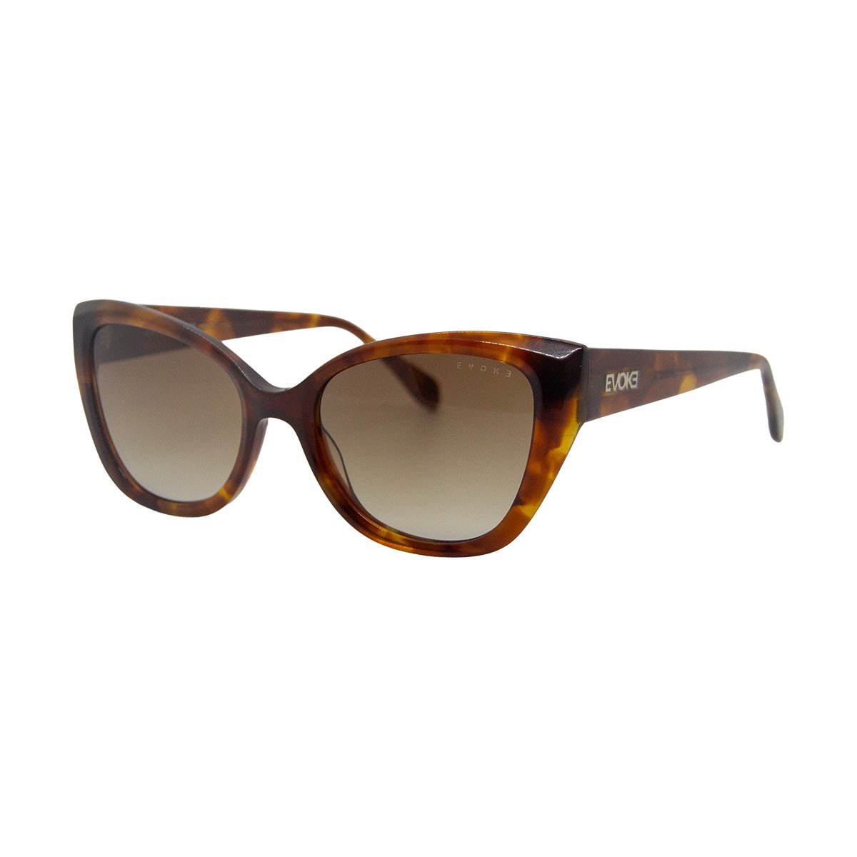 Oculos Solar Evoke Evk 43 G21 Marrom Brilho Demi Lente Marrom Degrade