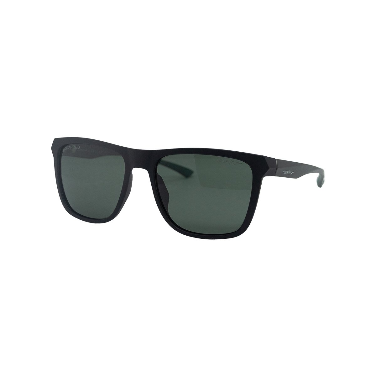Oculos Solar Speedo Speeder 2 A13 Preto Fosco Lente Verde Polarizada