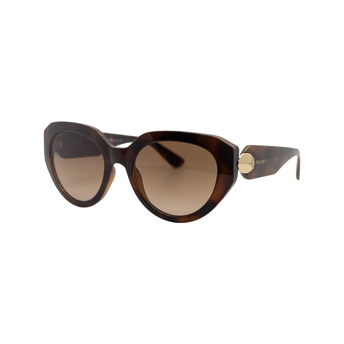 Oculos Solar Bulget Bg8123 G21 Marrom Brilho Demi Lente Marrom Degrade