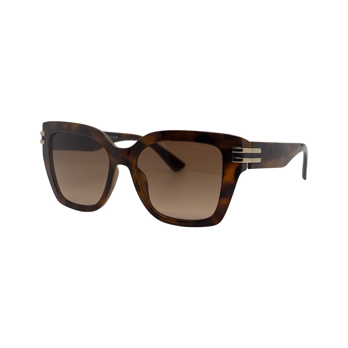 Oculos Solar Bulget Bg8128 G21 Marrom Brilho Demi Lente Marrom Degrade