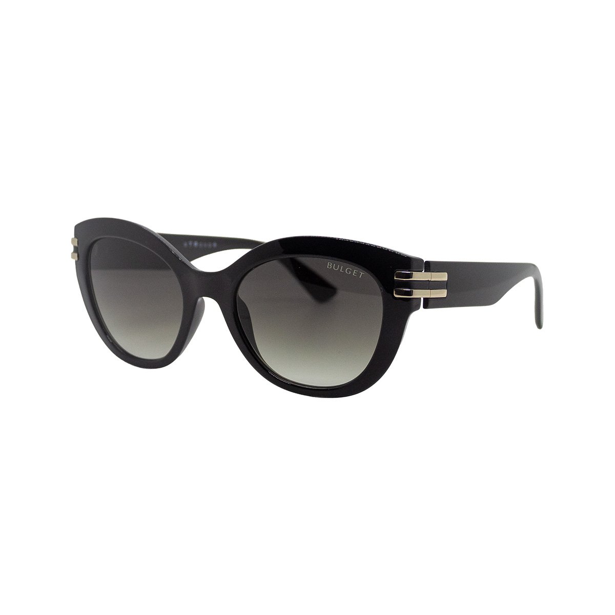 Oculos Solar Bulget Bg8127 A01 Preto Brilho Lente Cinza Degrade