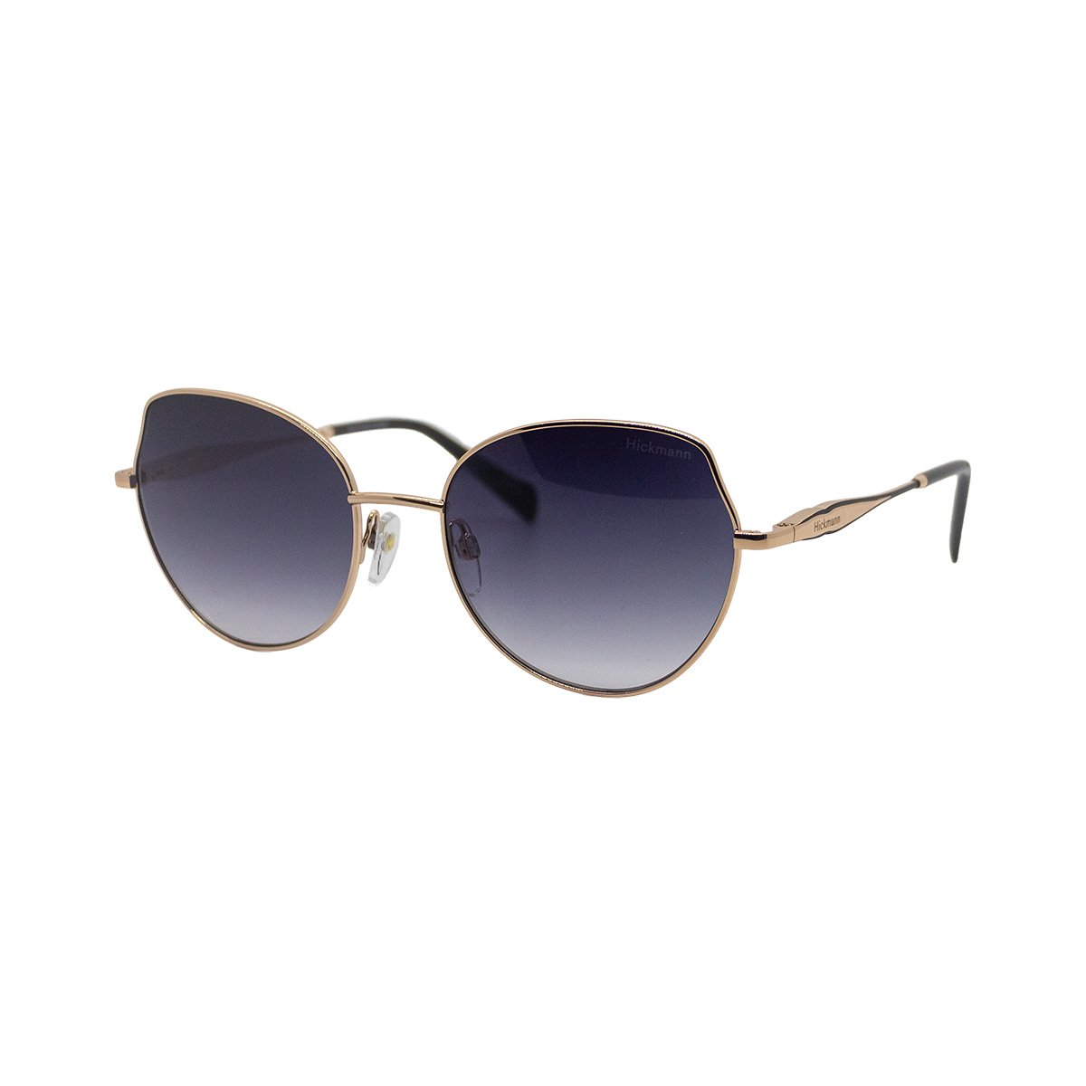 Oculos Solar Hickmann Azaleia 10 04a Dourado Brilho Lente Cinza Degrade