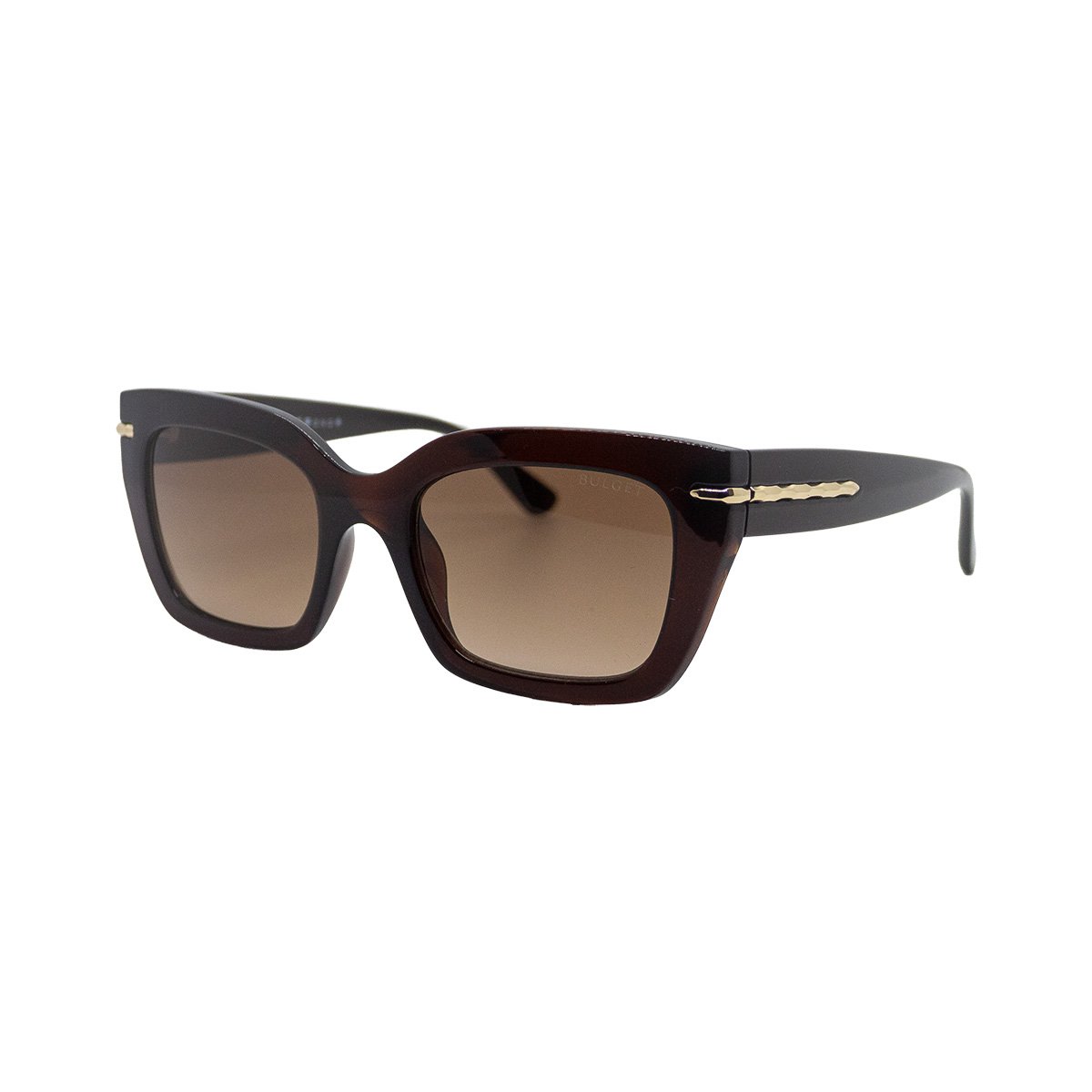 Oculos Solar Bulget Bg8126 E01 Marrom Translucido Lente Marrom Degrade