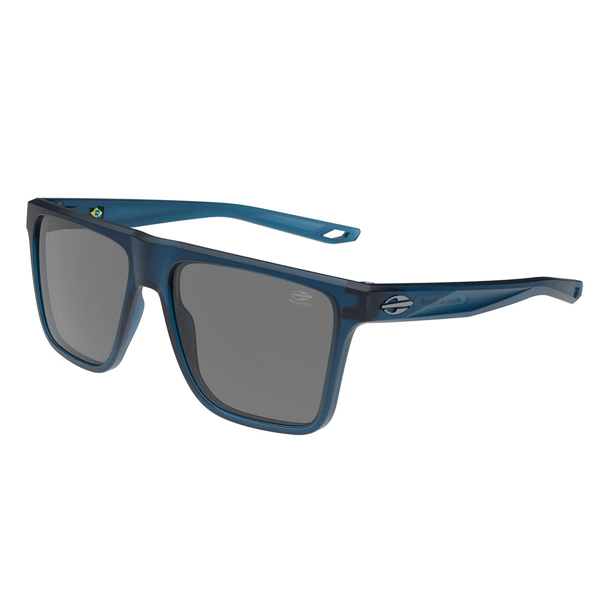 Oculos Solar Mormaii Melbourne M0203k2603 Azul Fosco Lente Cinza Polarizada cat1