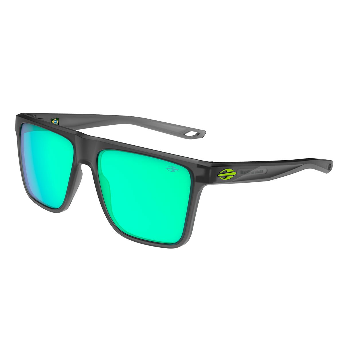 Oculos Solar Mormaii Melbourne M0203d5982 Fume Fosco Lente Verde Espelhada cat1
