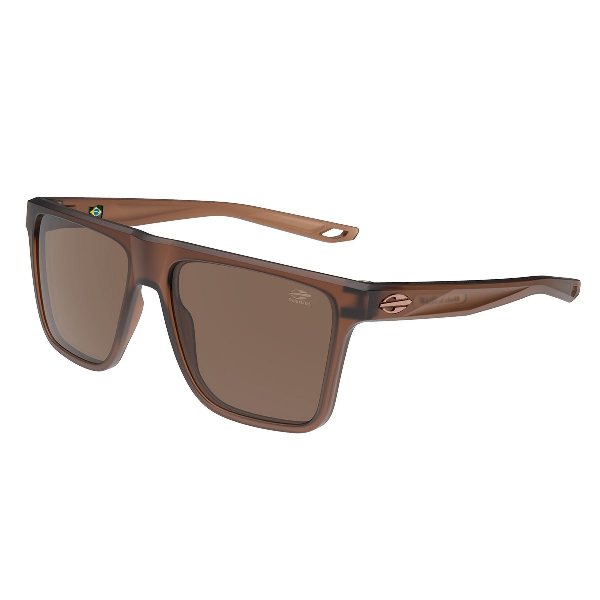 Oculos Solar Mormaii Melbourne M0203j0736 Marrom Fosco Lente Marrom Polarizada cat1