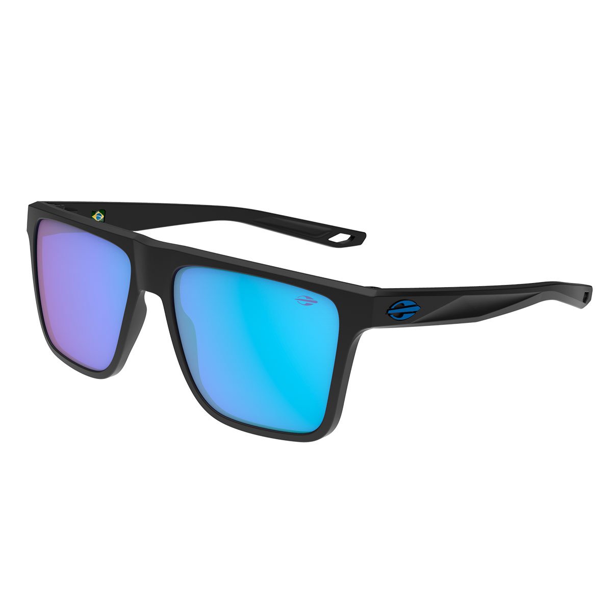 Oculos Solar Mormaii Melbourne M0203a2897 Preto Fosco Lente Azul Espelhada cat1