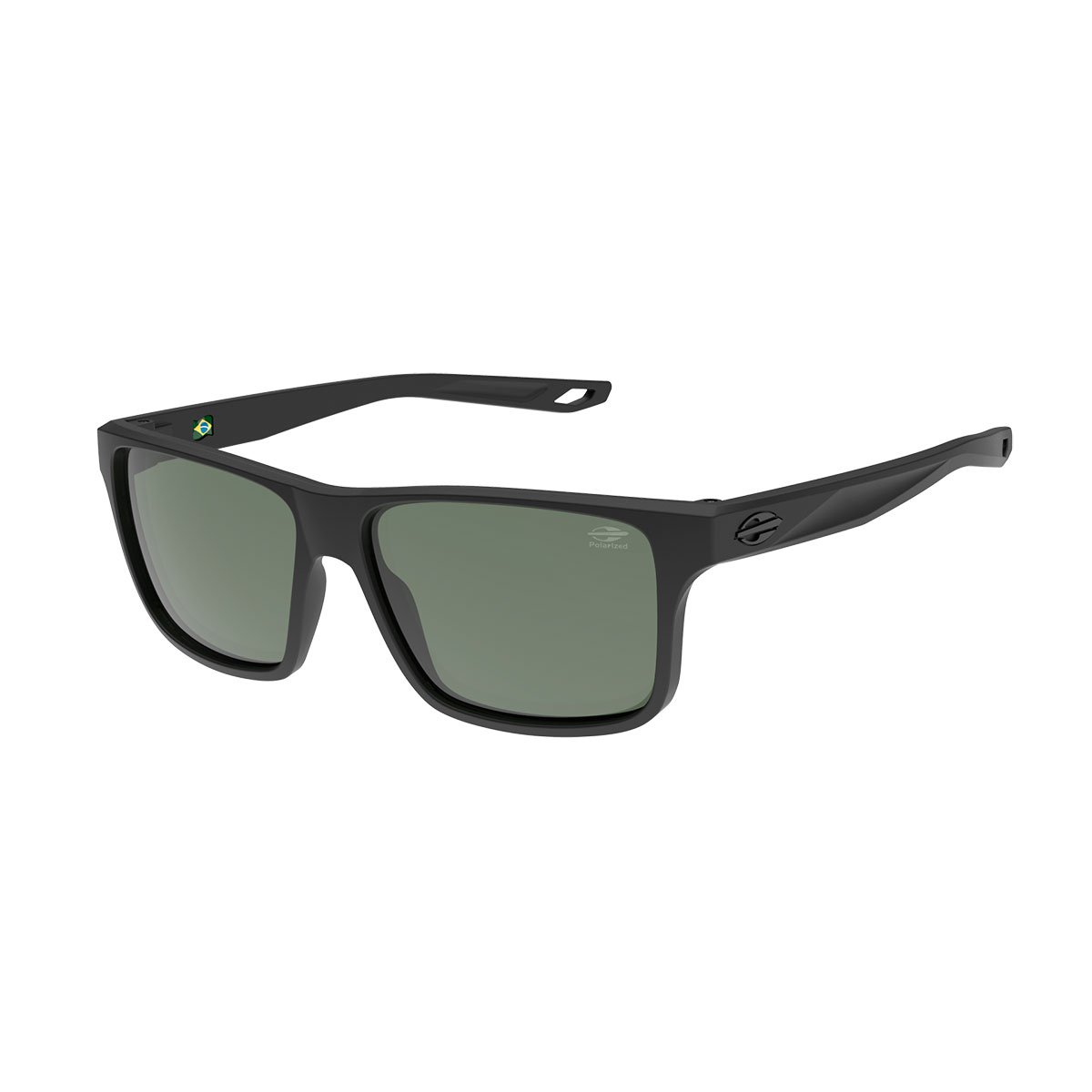 Oculos Solar Mormaii Lagos Ng M0204a1489 Preto Fosco Lente Verde Polarizada cat1