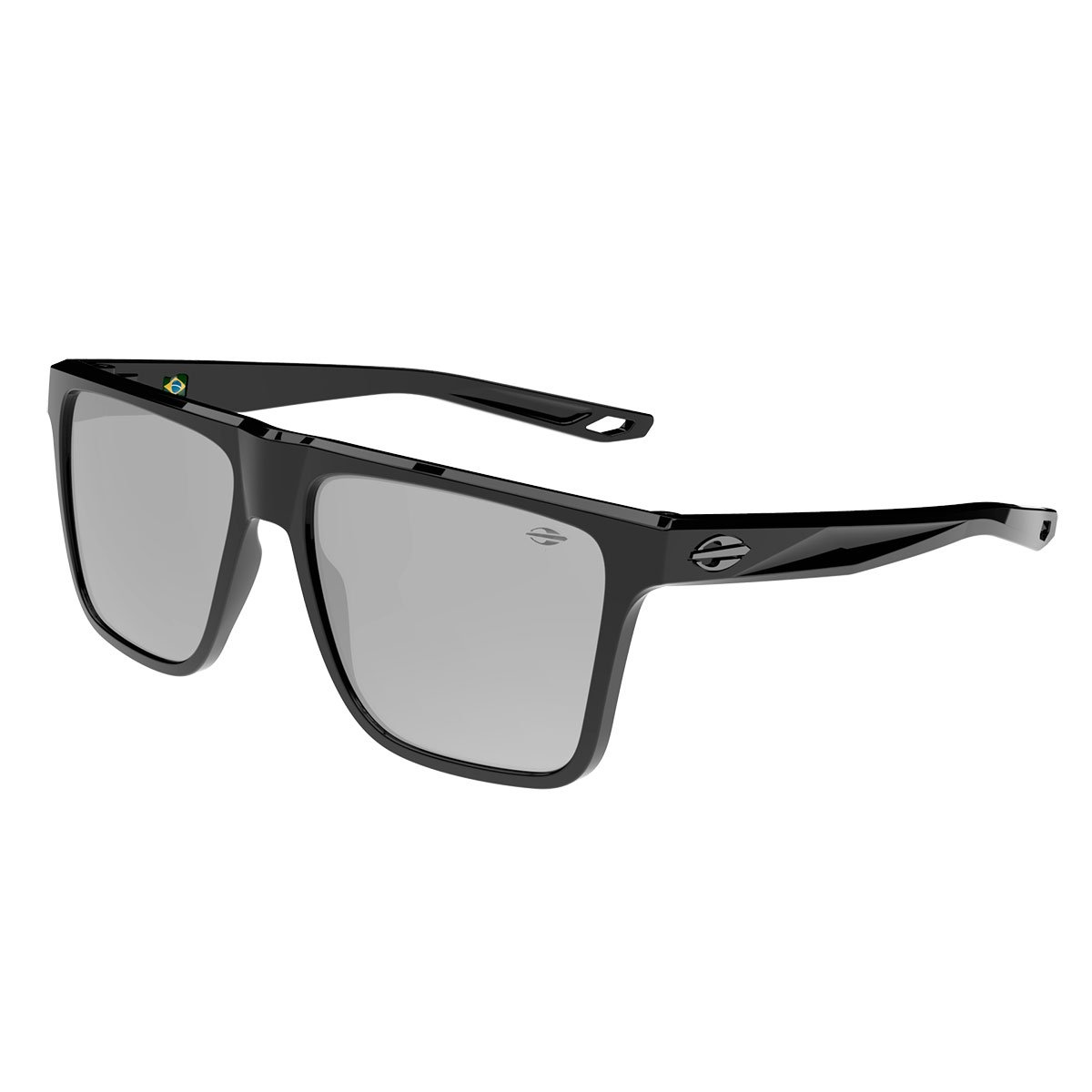 Oculos Solar Mormaii Melbourne M0203a0209 Preto Brilho Lente Cinza Espelhada cat1