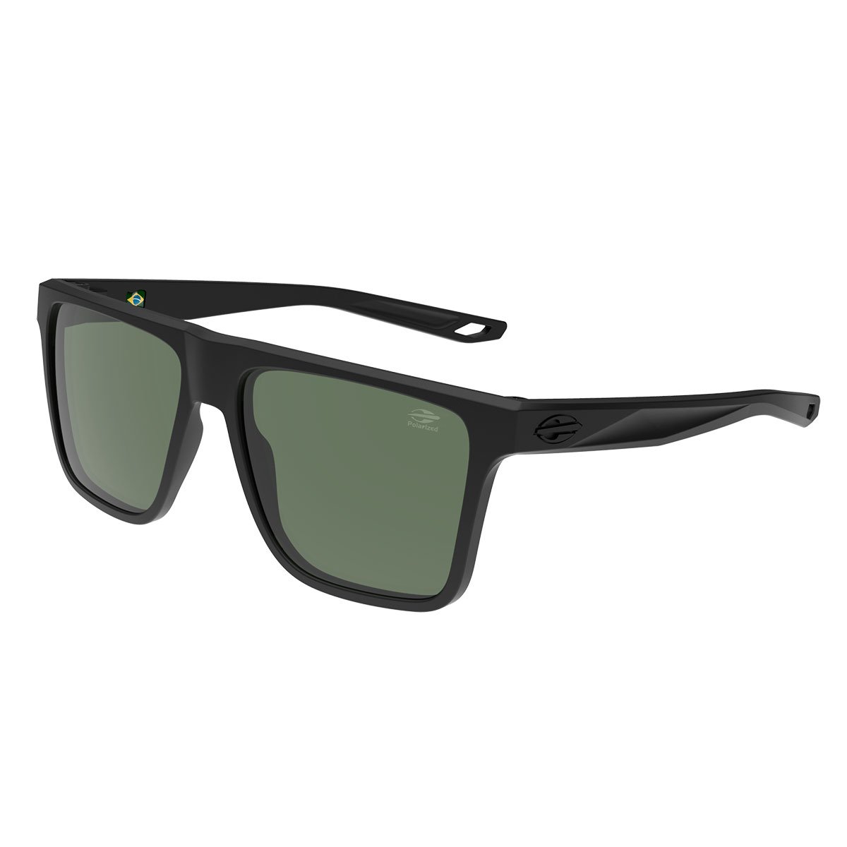Oculos Solar Mormaii Melbourne M0203a1489 Preto Fosco Lente Verde Polarizada cat1