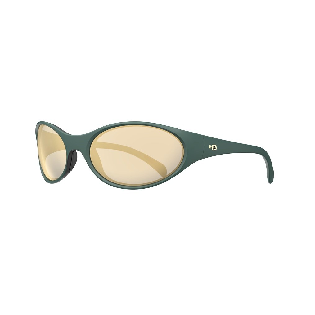 Oculos Solar HB Aliens Return 10105850807026 Verde Fosco Lente Dourado Espelhada