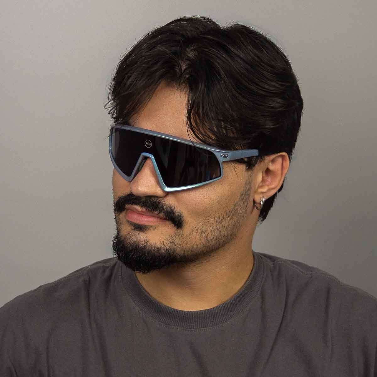 Oculos Solar HB Ion 10105830983001 Azul Brilho Lente Cinza Azul 5