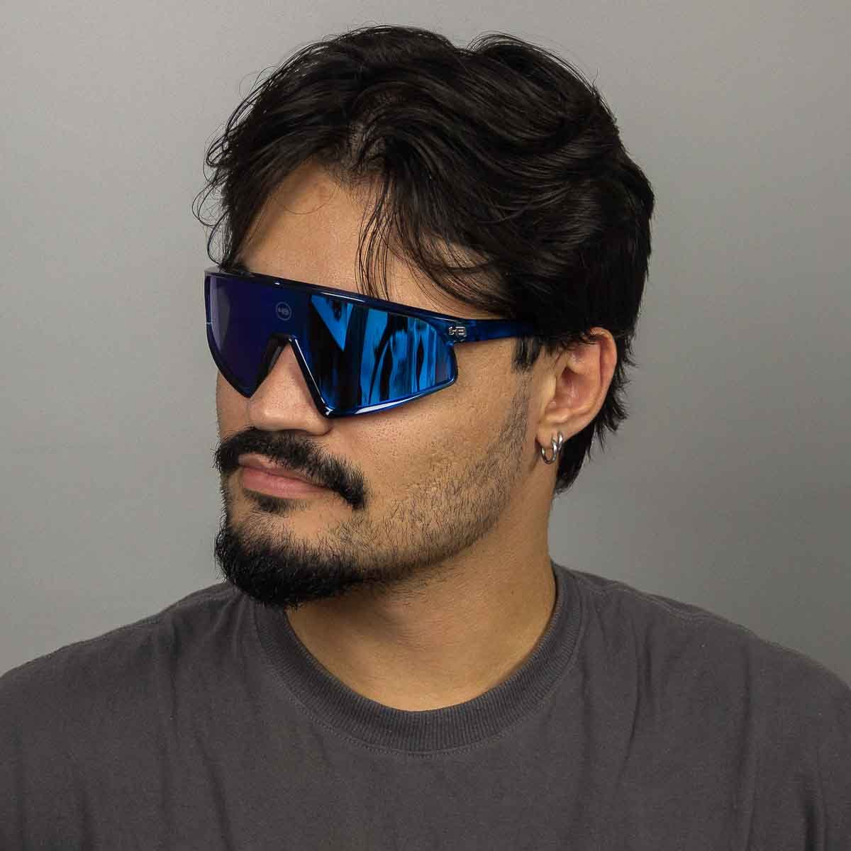 Oculos Solar HB Ion 10105830982024 Azul Translucido Lente Azul Espelhada Azul 5