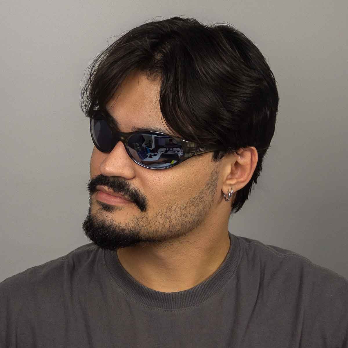 Oculos Solar HB Aliens Return 10105850874025 Cinza Translucido Lente Prata Espelhada Cinza 5