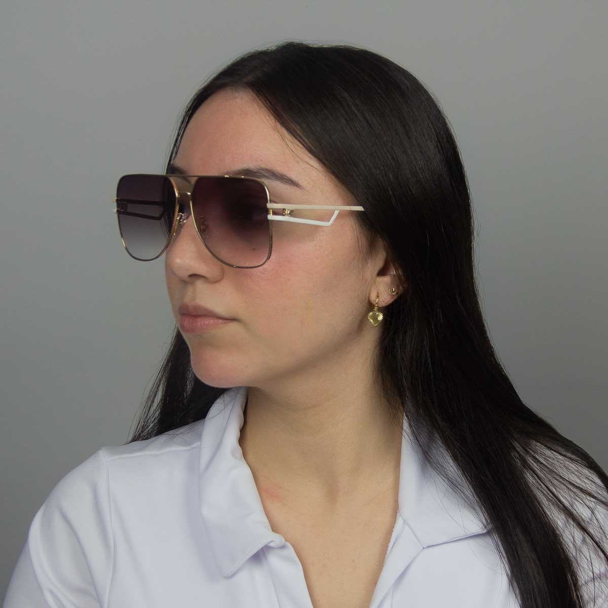 Oculos Solar Carrera 3100/s 24wyk 63 Dourado Brilho Lente Marrom Degrade Dourado 5