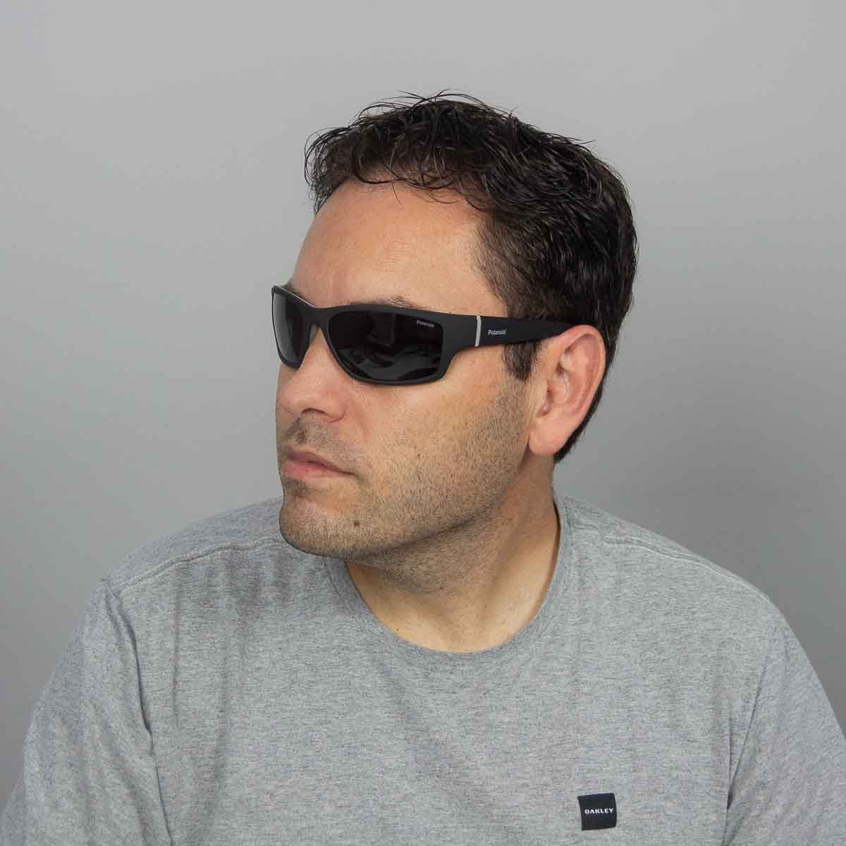 Oculos Solar Polaroid Pld2135/s 08a 65 Preto Fosco Lente Cinza Polarizada Preto 5
