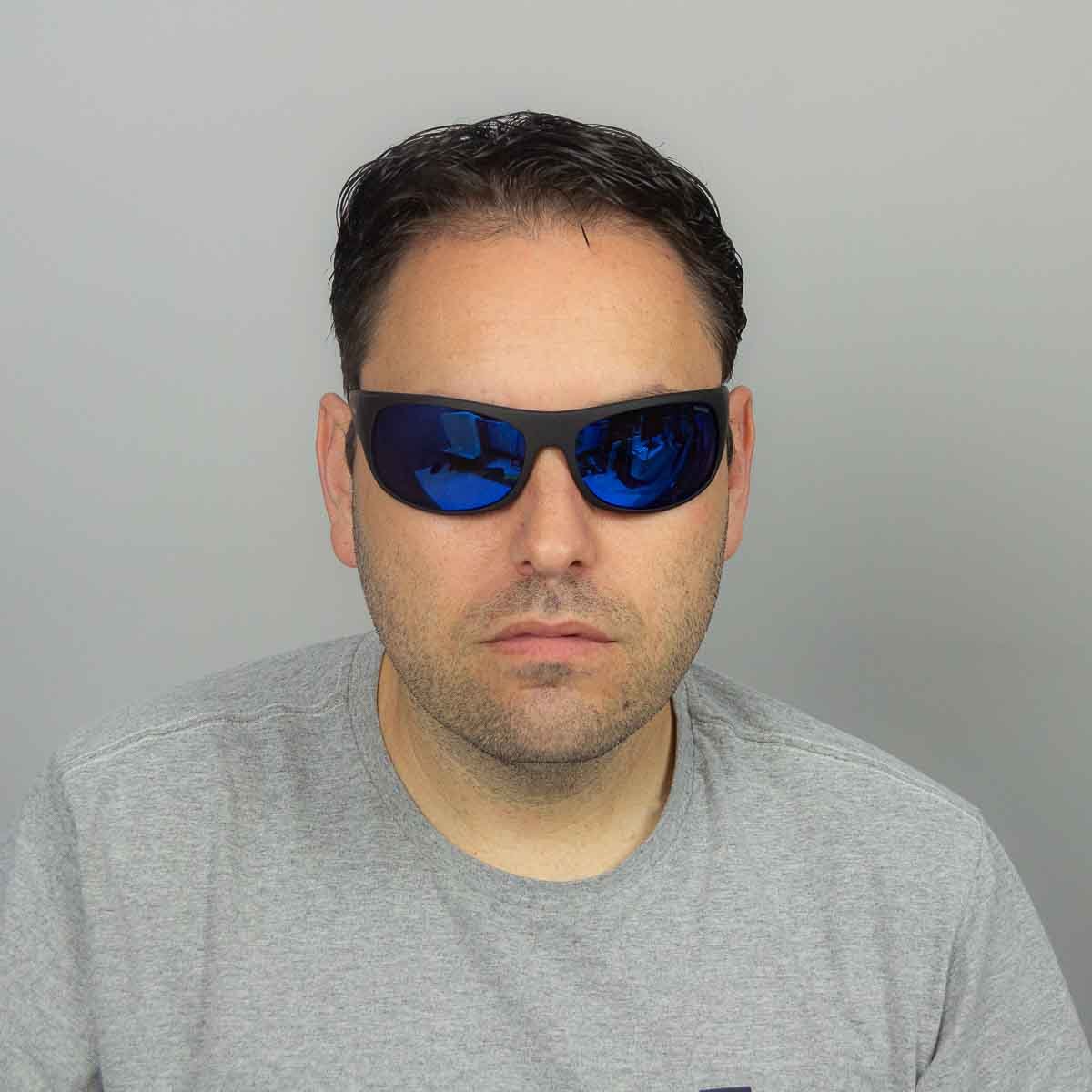 Oculos Solar Polaroid 07886 0035x 66 Preto Fosco Lente Azul Espelhada Polarizada Preto 4