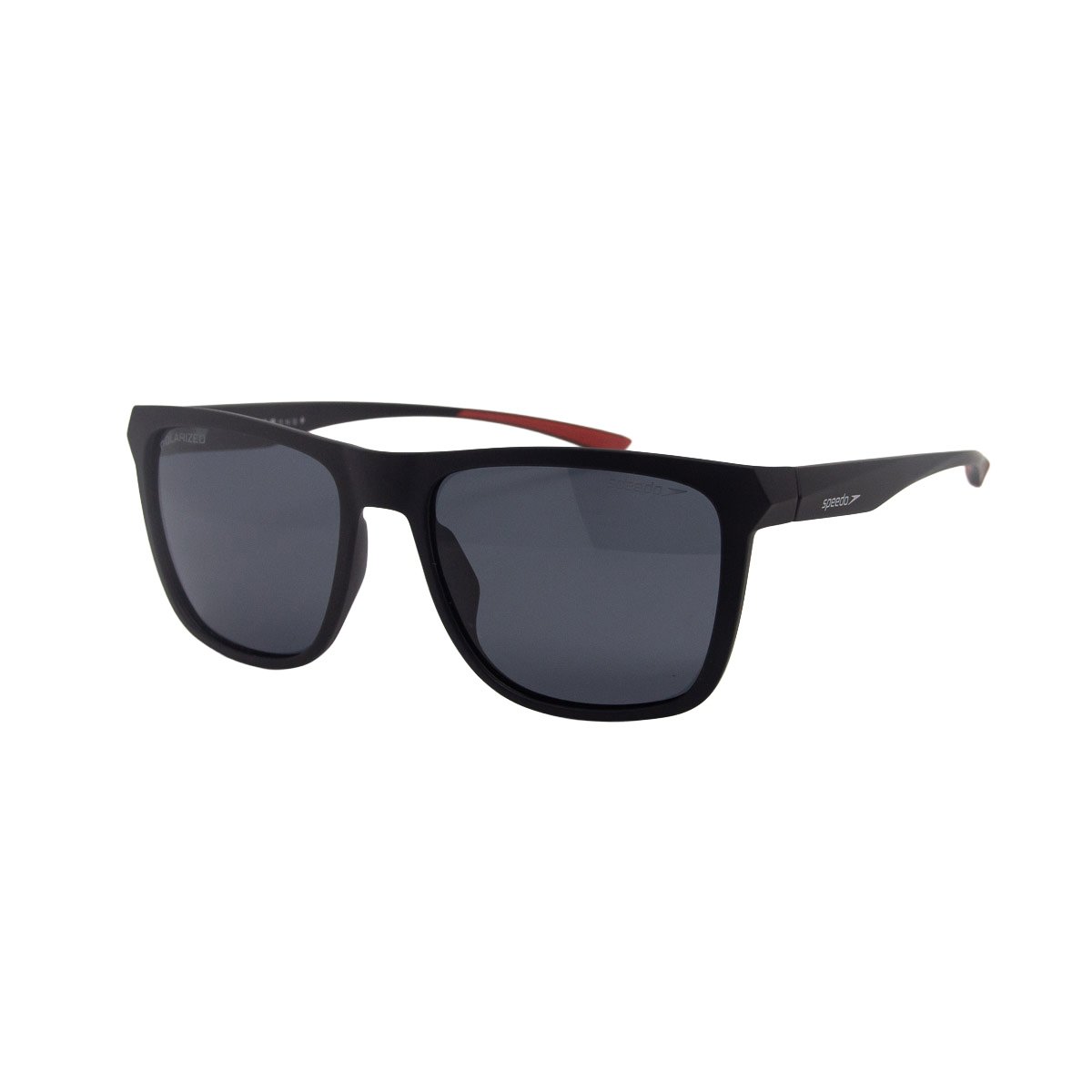 Oculos Solar Speedo Speeder 2 A11 Preto Fosco Lente Cinza Polarizada