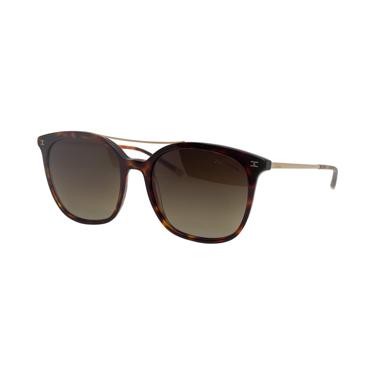 Oculos Solar Hickmann Hi9048 G21 Marrom Brilho Havana Lente Marrom Degrade