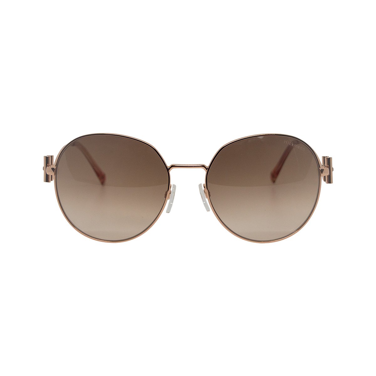 Oculos Solar Hickmann Hi30004 05a Rose Brilho Lente Marrom Degrade Rosa 2