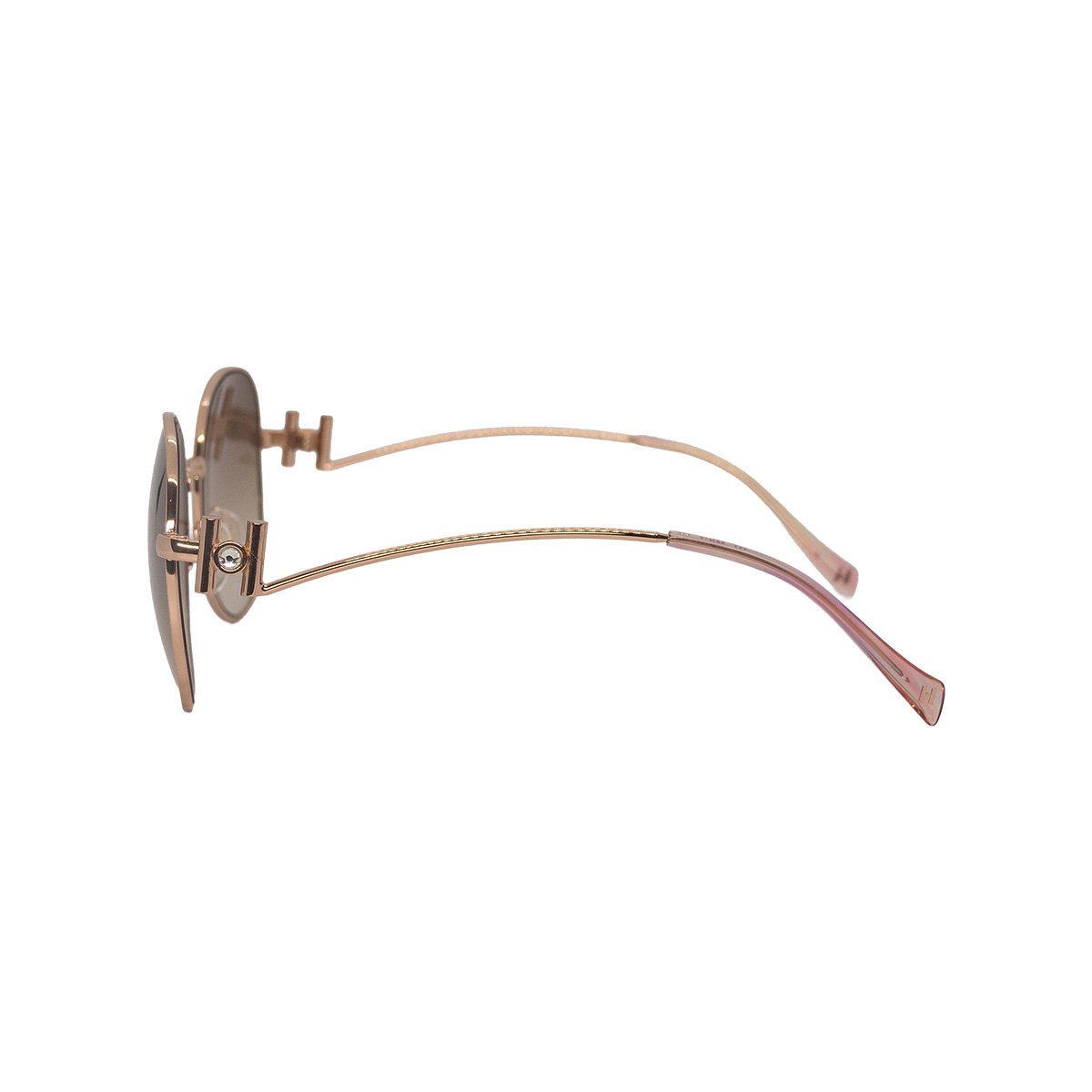 Oculos Solar Hickmann Hi30004 05a Rose Brilho Lente Marrom Degrade Rosa 3