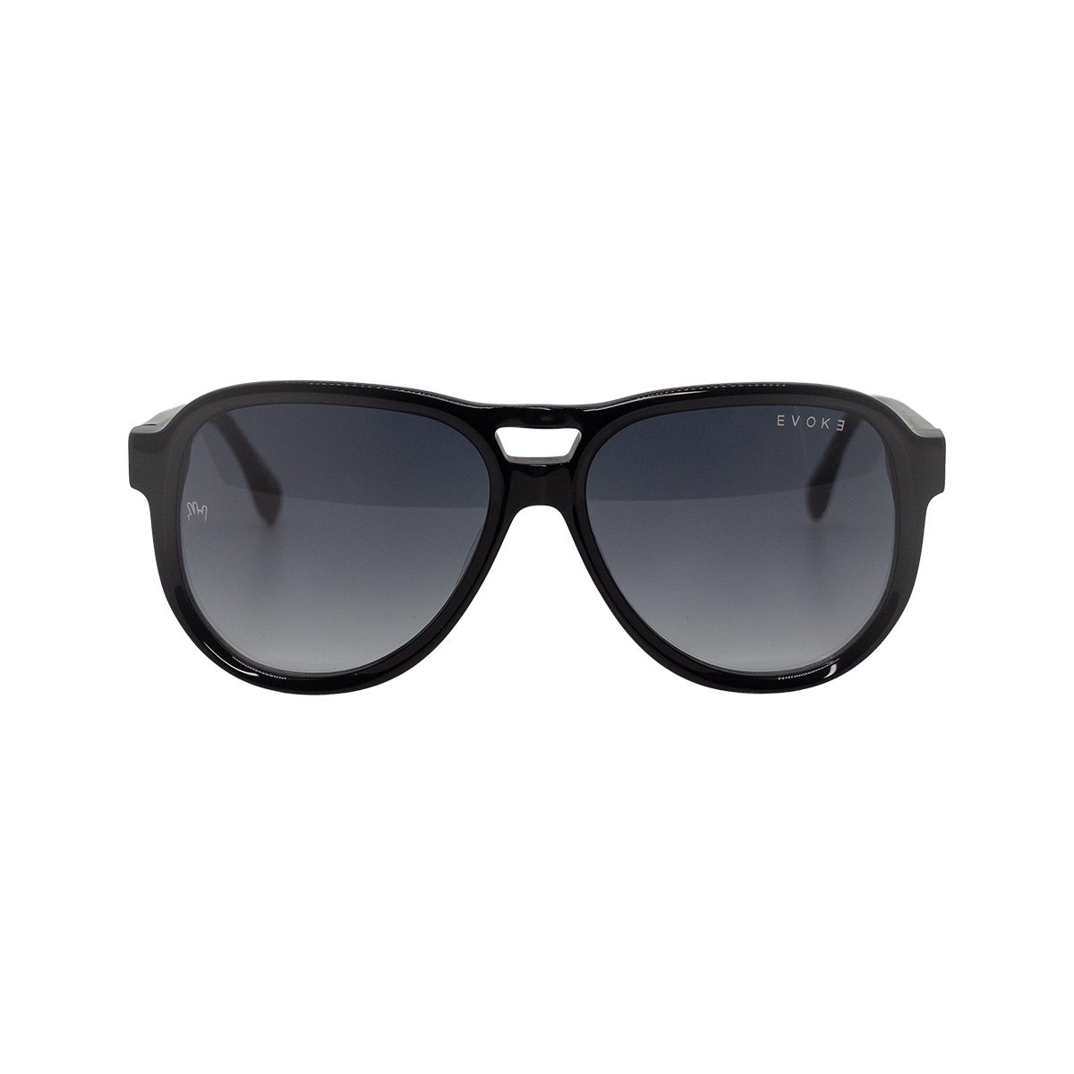 Oculos Solar Evoke Evk 48 Eoh11 Preto Brilho Lente Cinza Degrade Preto 2