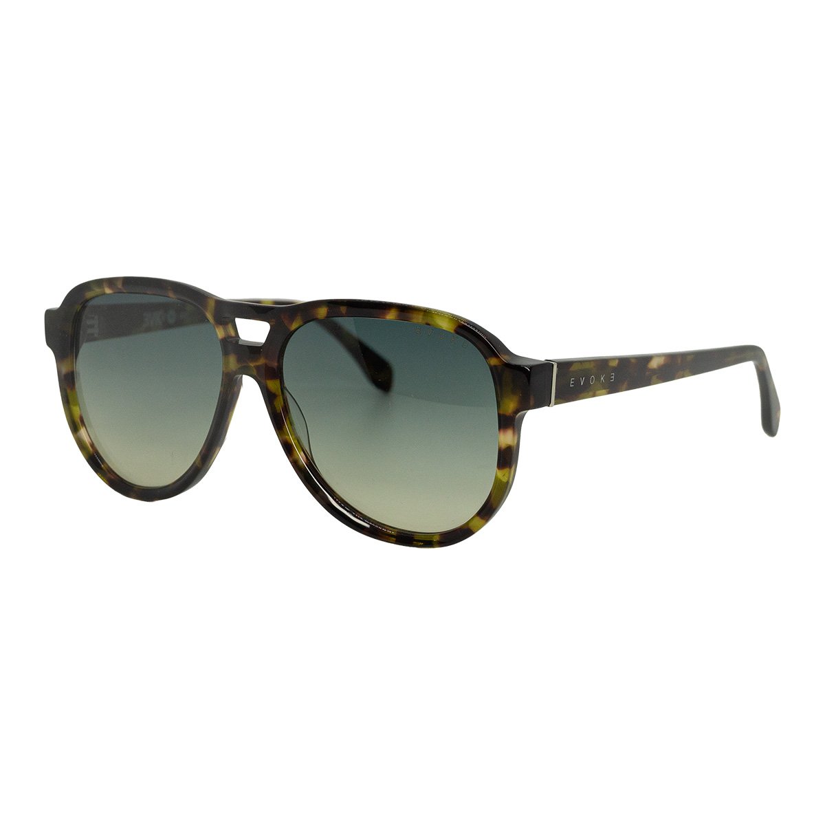 Oculos Solar Evoke Evk 48 E21 Verde Brilho Demi Lente Verde Degrade