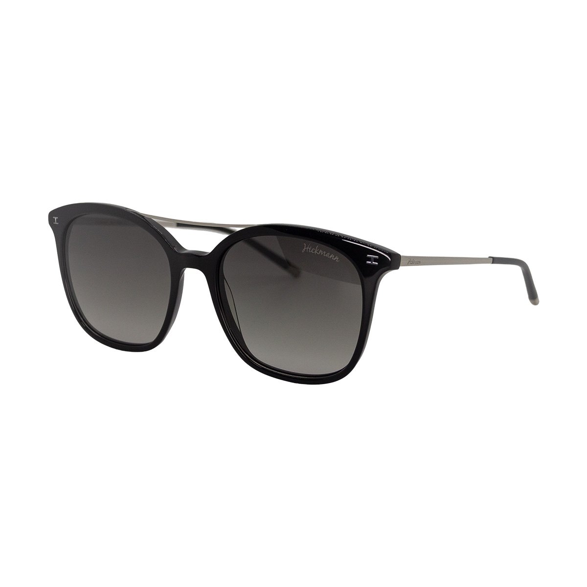 Oculos Solar Hickmann Hi9048 A01 Preto Brilho Lente Cinza Degrade