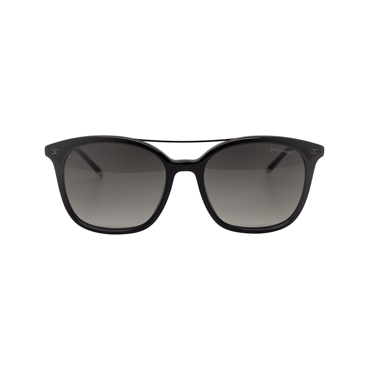 Oculos Solar Hickmann Hi9048 A01 Preto Brilho Lente Cinza Degrade Preto 2