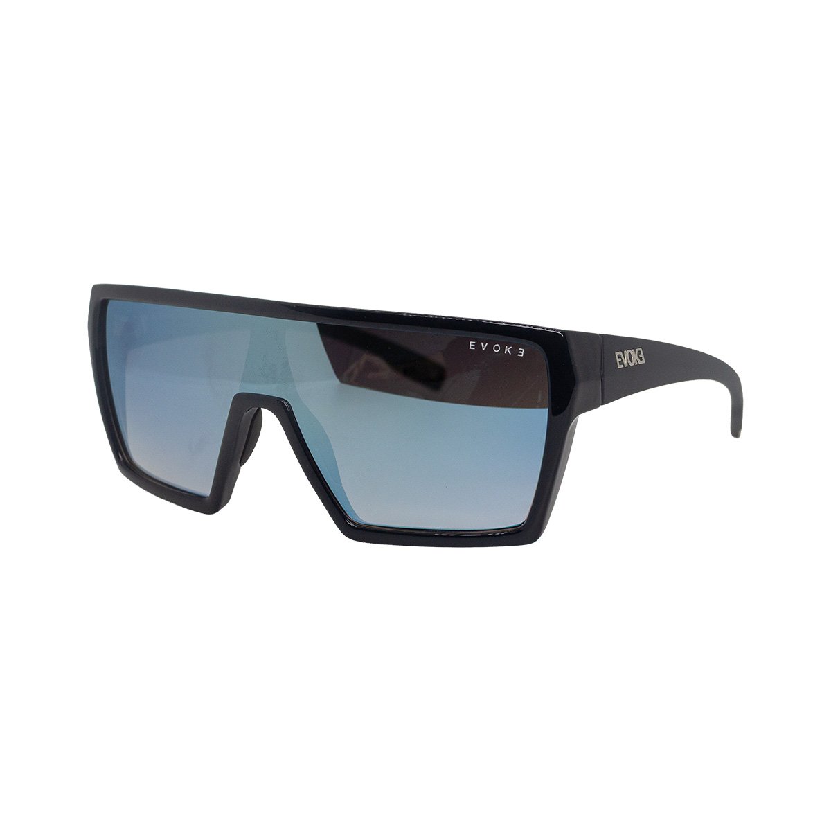Oculos Solar Evoke Bionic Alfa A03s Azul Brilho Lente Azul Degrade Espelhada