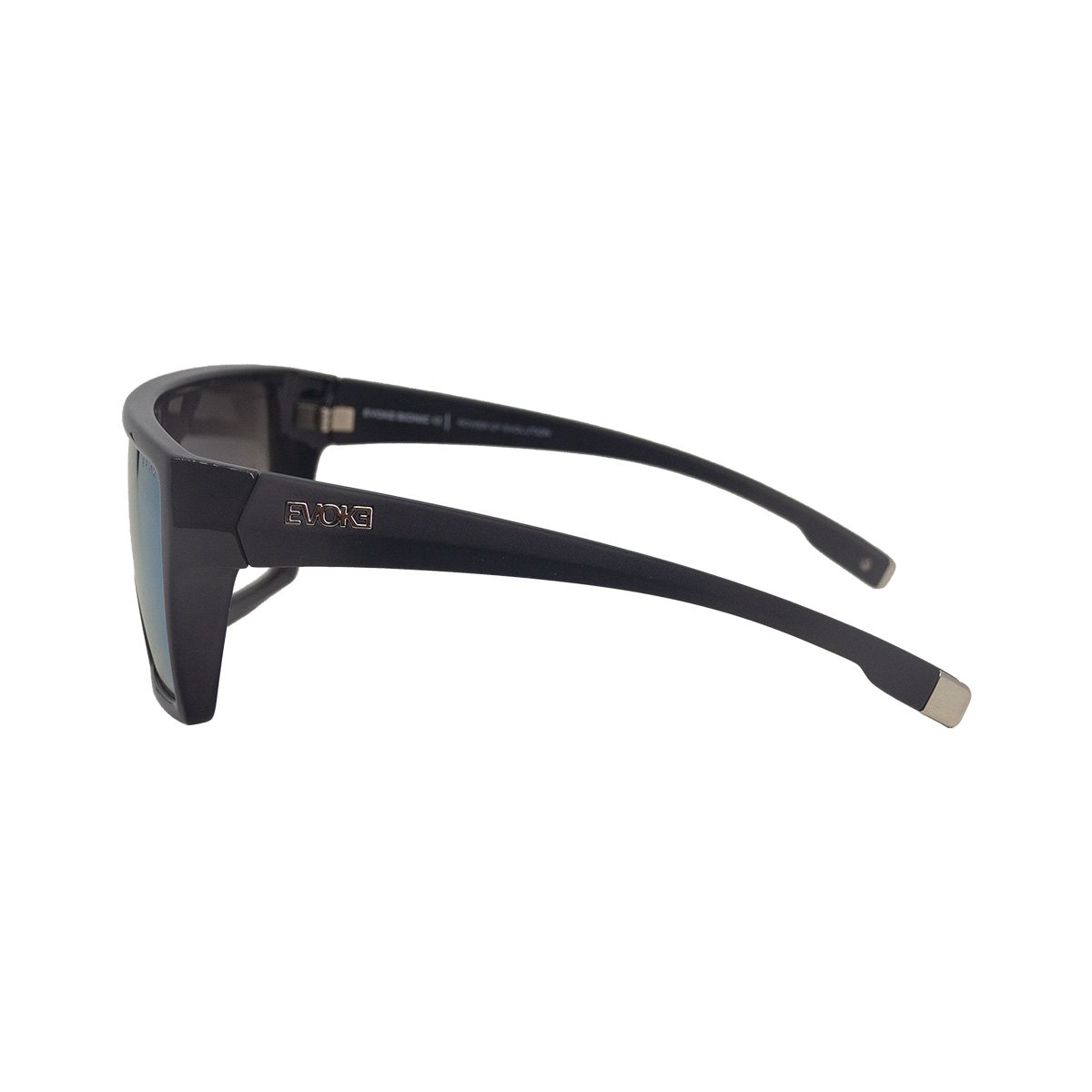 Oculos Solar Evoke Bionic Alfa A03s Azul Brilho Lente Azul Degrade Espelhada Azul 3