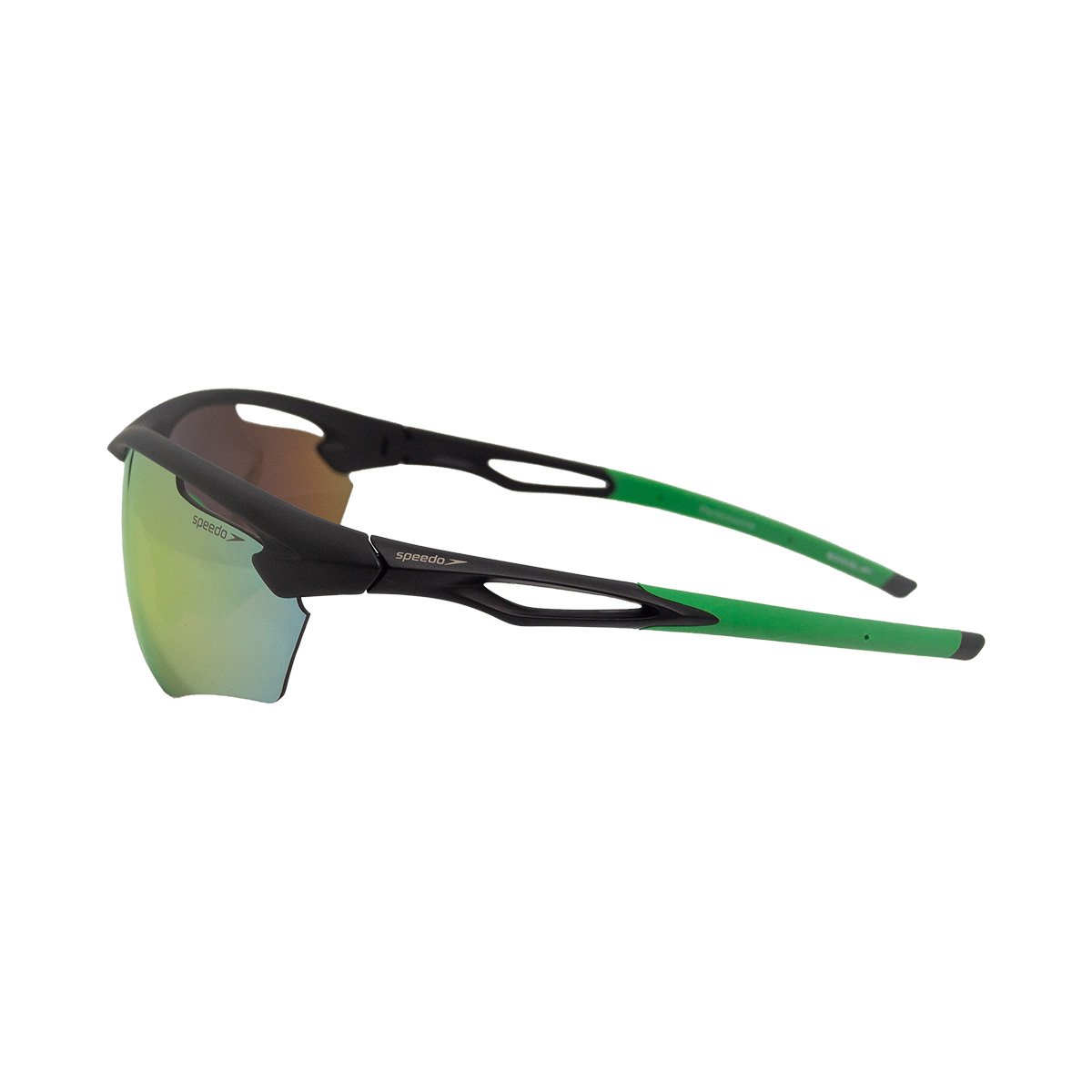 Oculos Solar Speedo Inter Action 4 H11s Preto Fosco Lente Amarelo Espelhada Preto 3