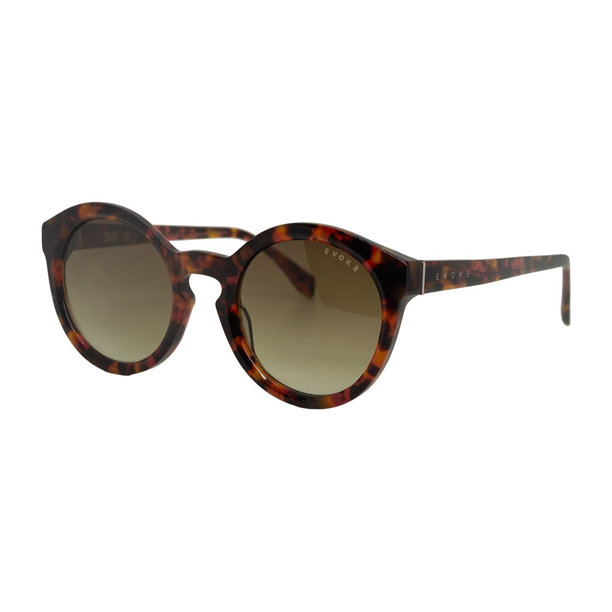 Oculos Solar Evoke Evk 47 G21 Marrom Brilho Demi Lente Marrom Degrade