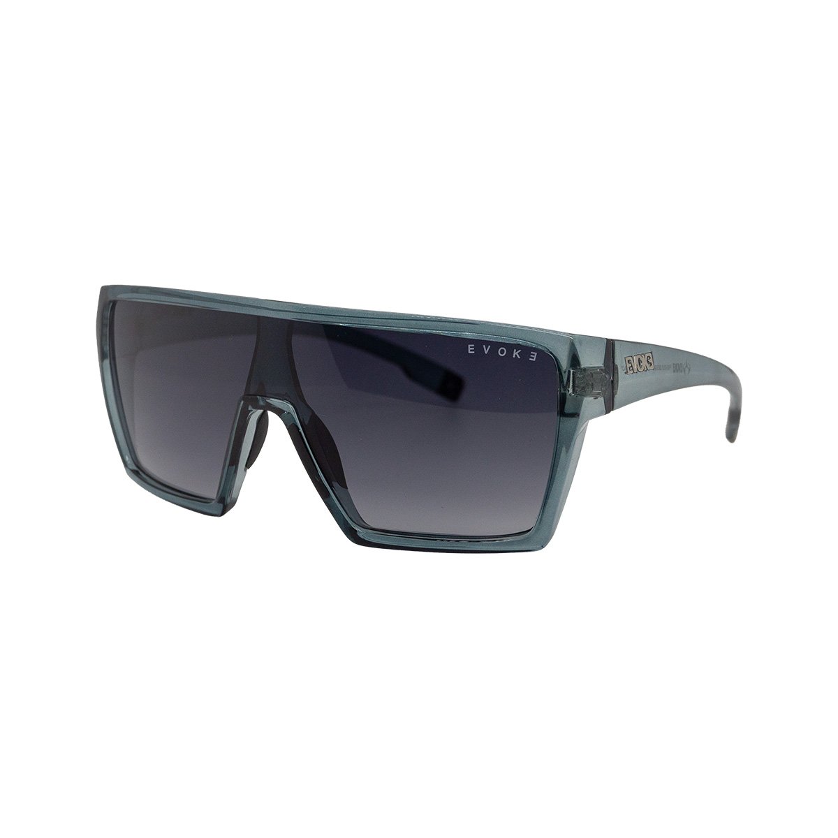 Oculos Solar Evoke Bionic Alfa T01 Azul Translucido Lente Cinza Degrade