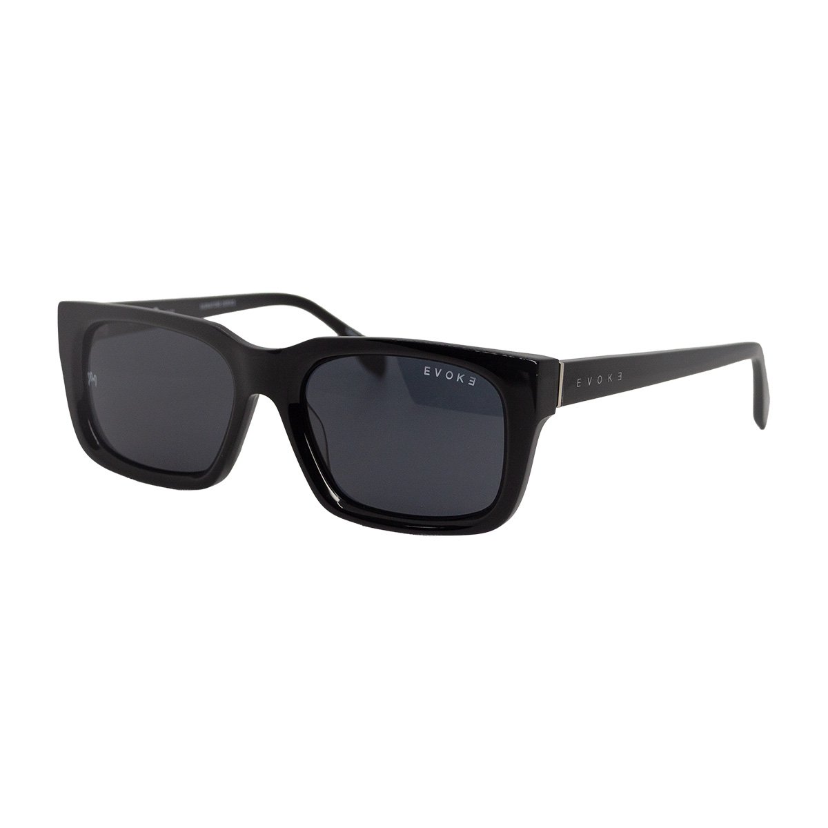Oculos Solar Evoke Evk 49 Eoh11 Preto Brilho Lente Cinza