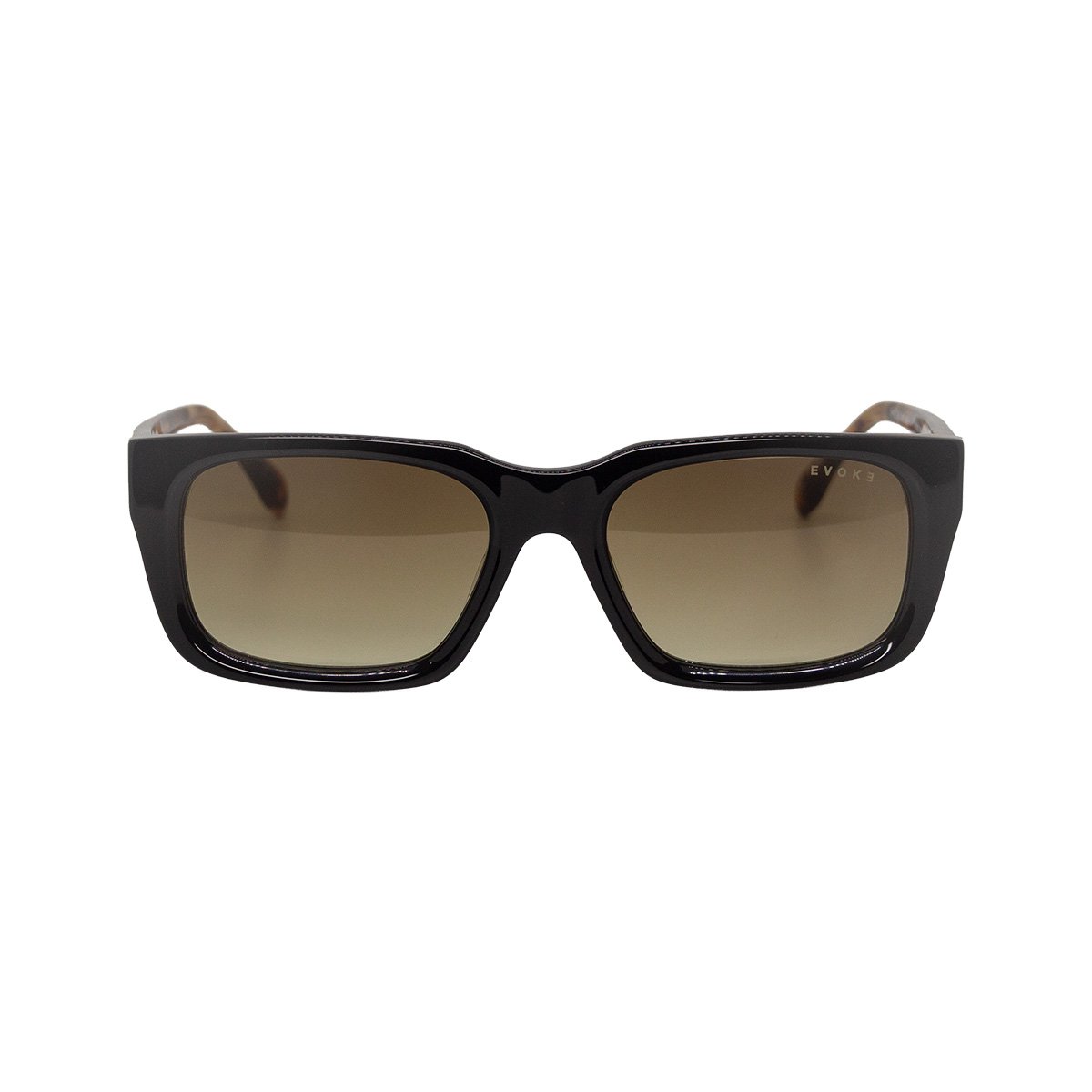 Oculos Solar Evoke Evk 49 A02 Preto Brilho Lente Marrom Degrade Preto 2