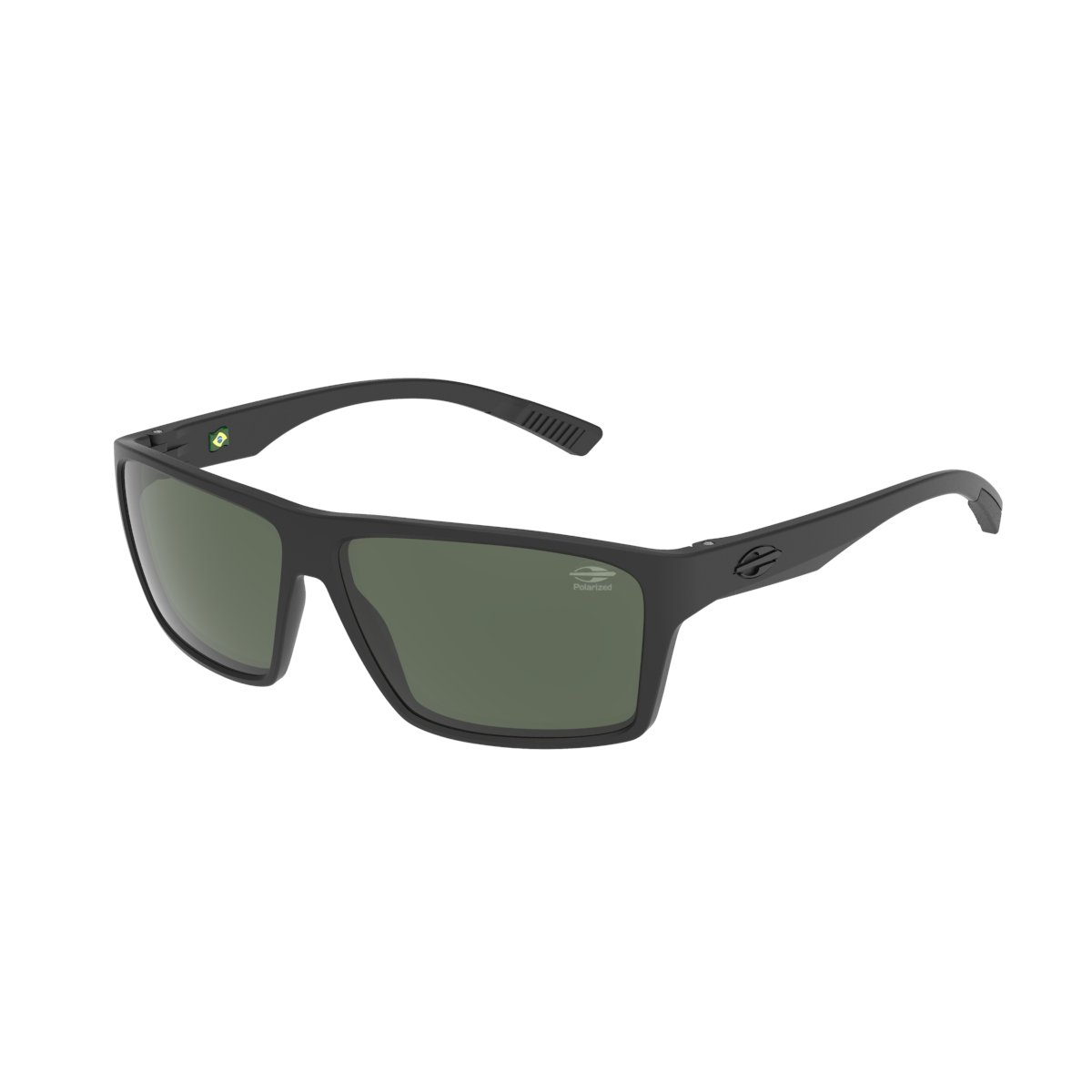 Oculos Solar Mormaii Munique Sun M0211a1489 Preto Fosco Lente Verde Polarizada cat1