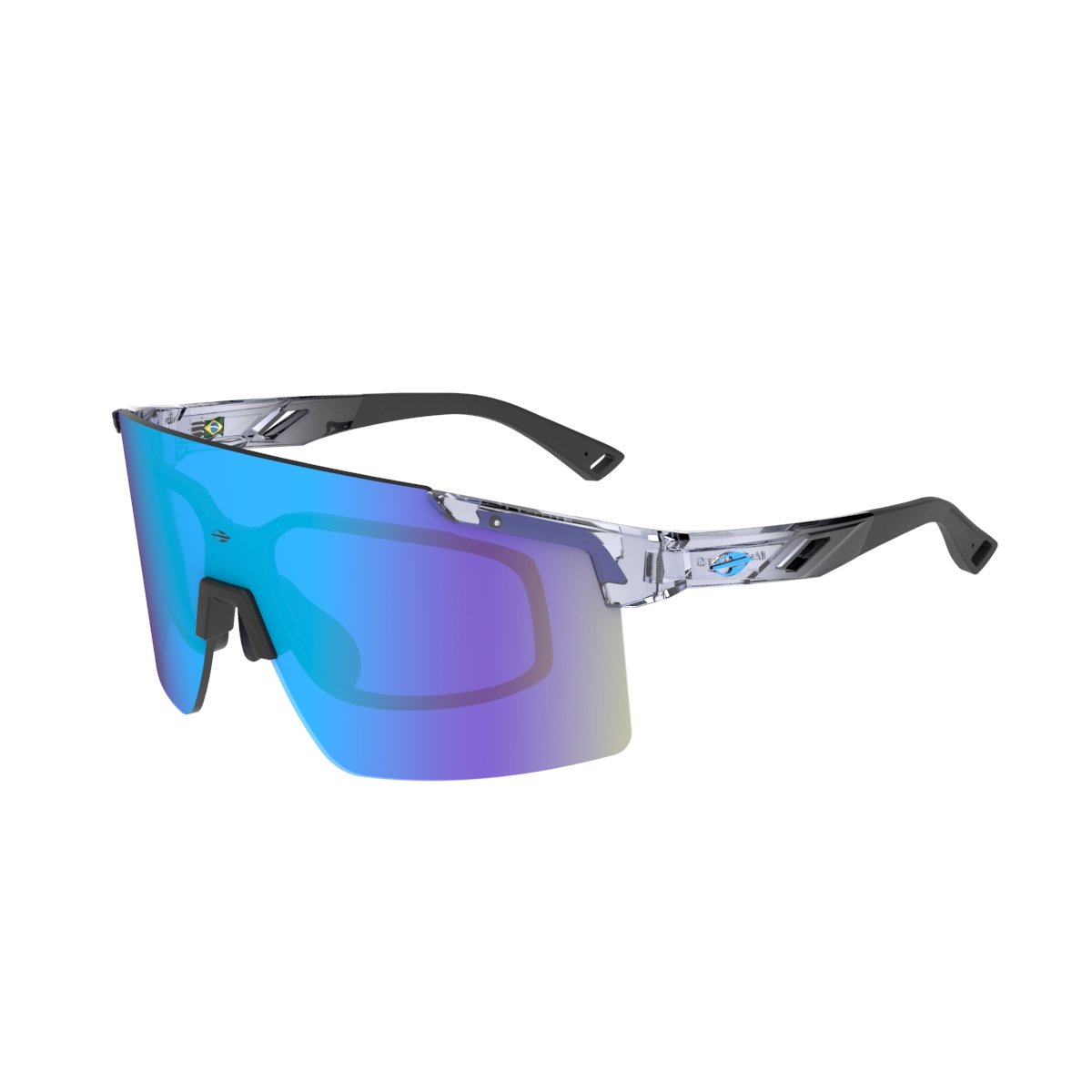 Oculos Solar Mormaii Grand Tour 4 M0212d4997 Fume Brilho Lente Azul Espelhada cat1