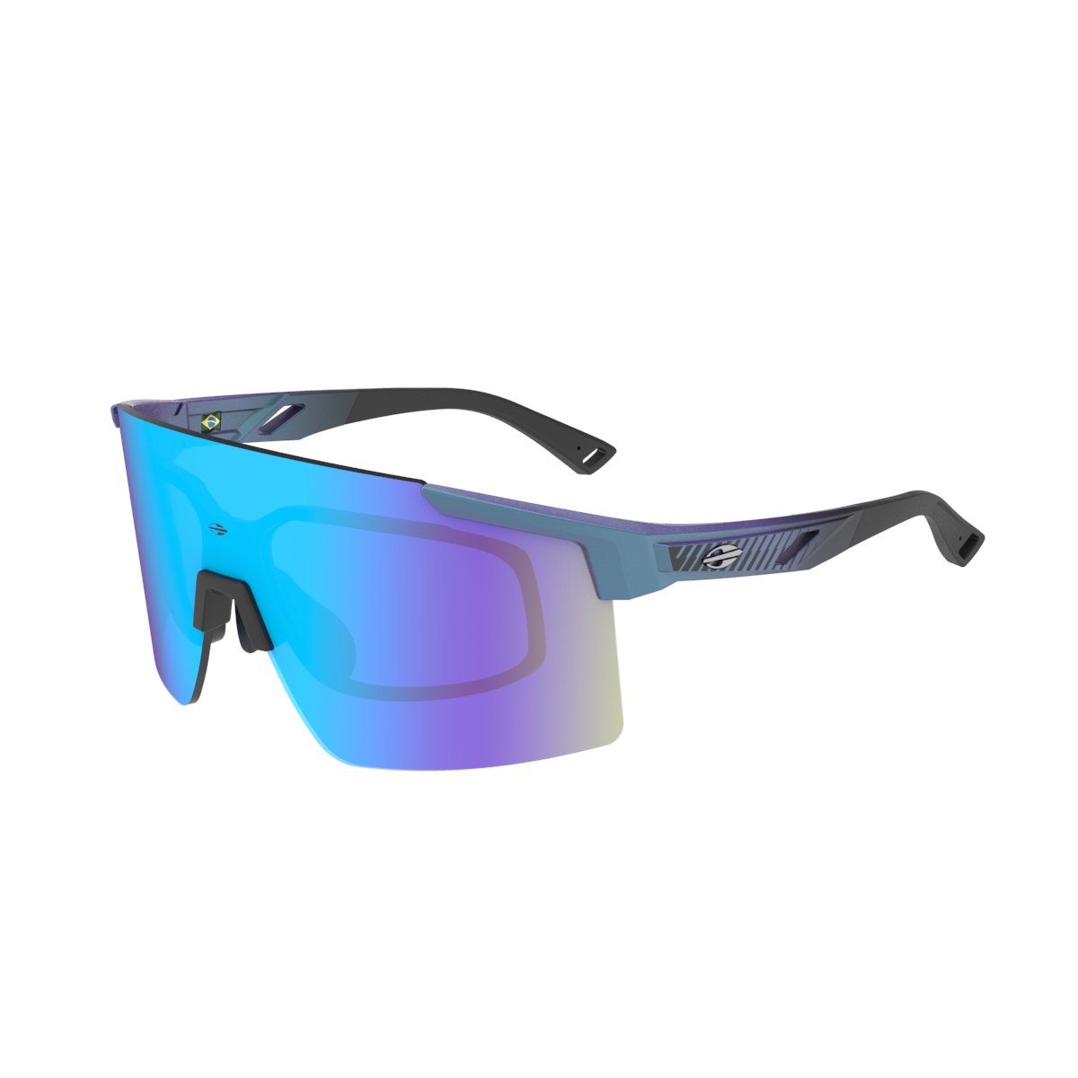 Oculos Solar Mormaii Grand Tour 4 M0212kh697 Azul Fosco Lente Azul Espelhada cat1