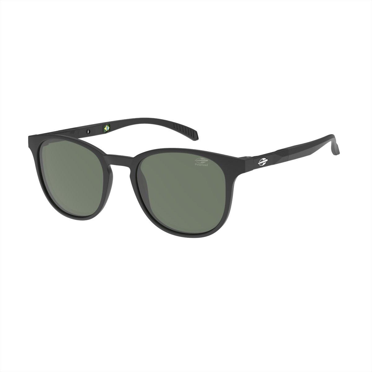 Oculos Solar Mormaii Phuket M0210a1489 Preto Fosco Lente Verde Polarizada cat1