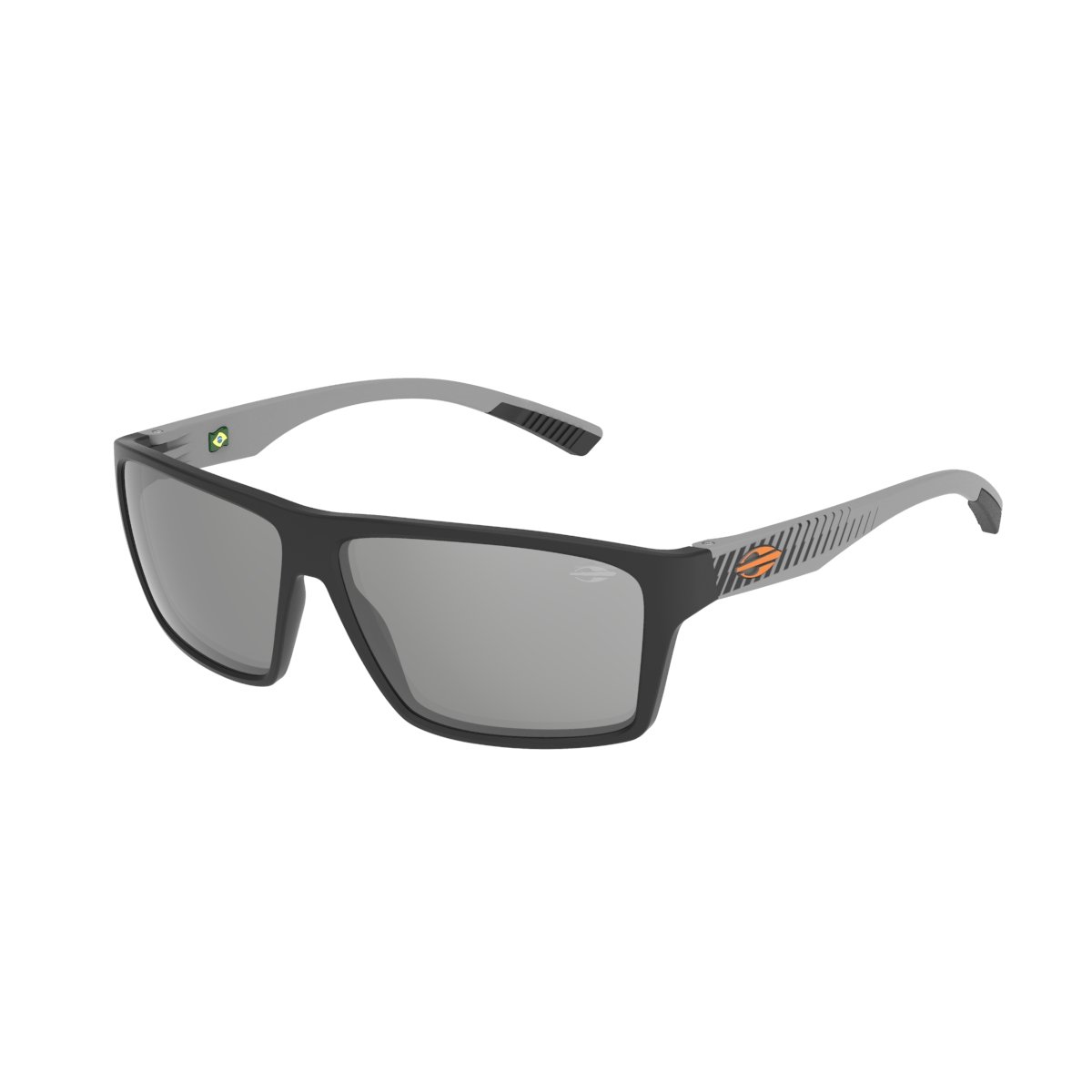 Oculos Solar Mormaii Munique Sun M0211apj09 Preto Fosco Lente Cinza Espelhada cat1