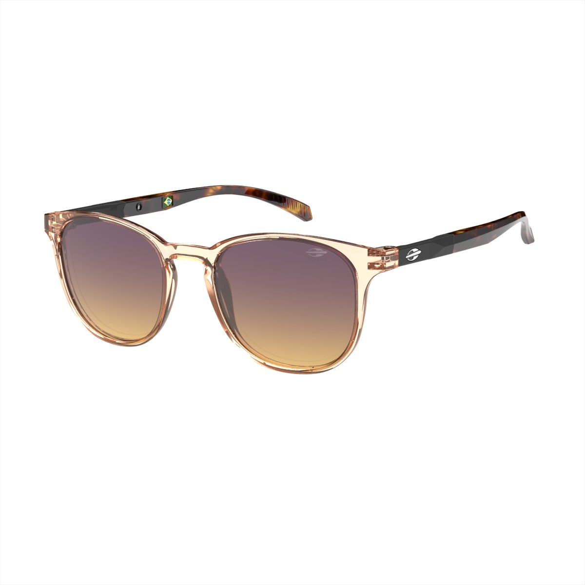 Oculos Solar Mormaii Phuket M0210b61a7 Nude Translucido Lente Roxo Degrade cat1